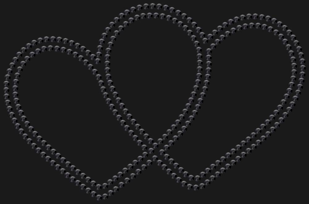 Трафарет Hearts — RHT_HEARTS1_SS16_JET_BLACK