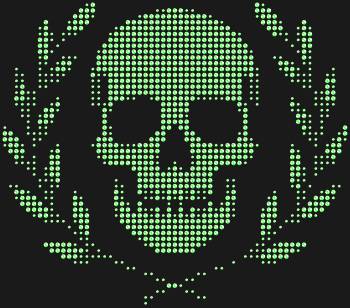 Рисунок из страз «Череп с лавровым венком», сияющий 1234 искрами, воплощает смелость духа и торжество стиля, обещая стать ярким акцентом вашего образа.