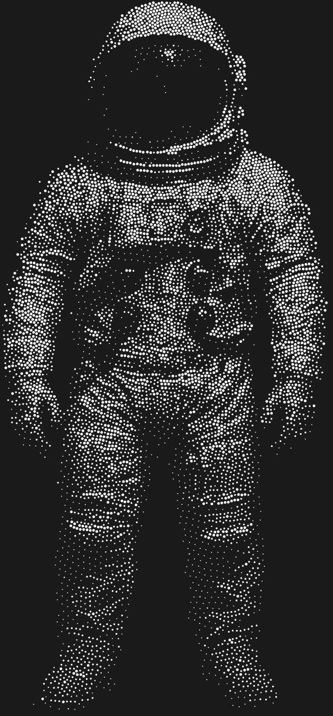 Трафарет Скафандр — SPACEMAN1