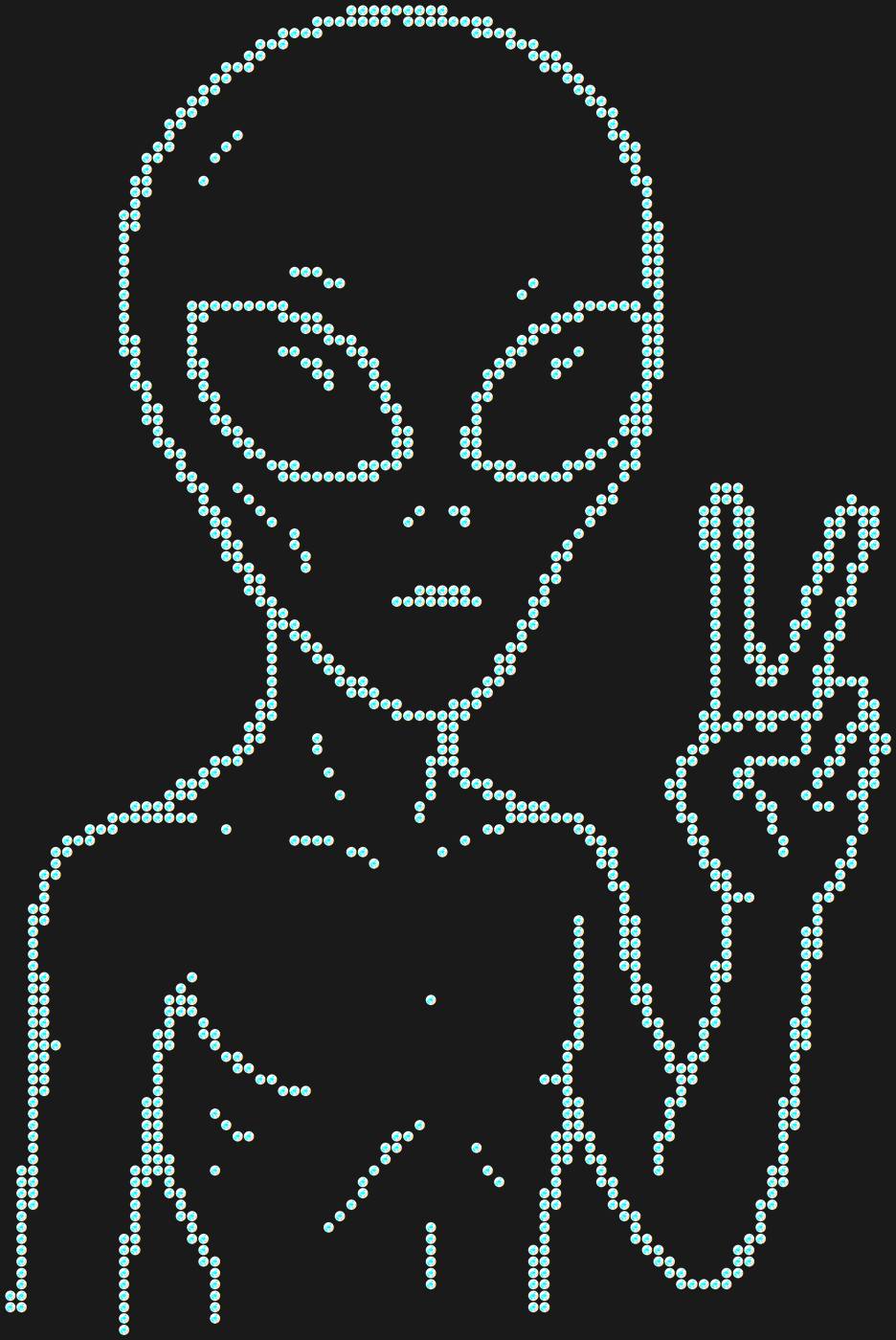 Трафарет Alien — UFO4