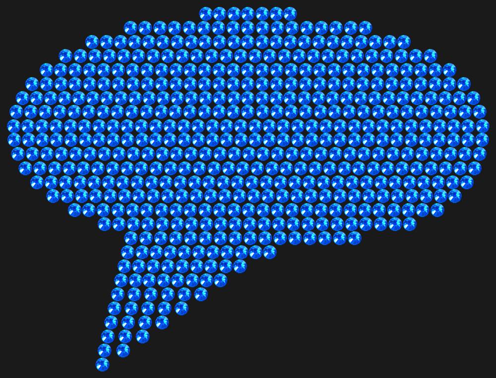Трафарет A big cloud — RHT_BUBBLE2_SS10_SAPPHIRE