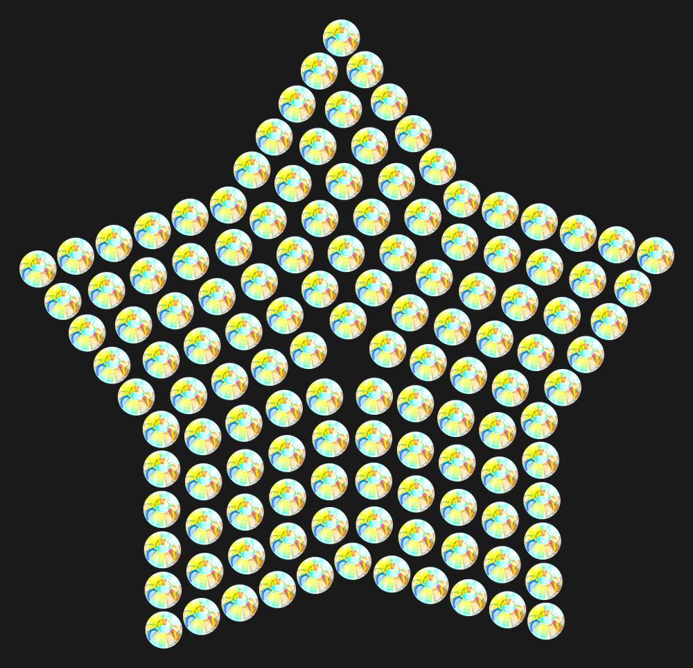Трафарет Compact star — RHT_STAR2_SS20_CRYSTAL_AB