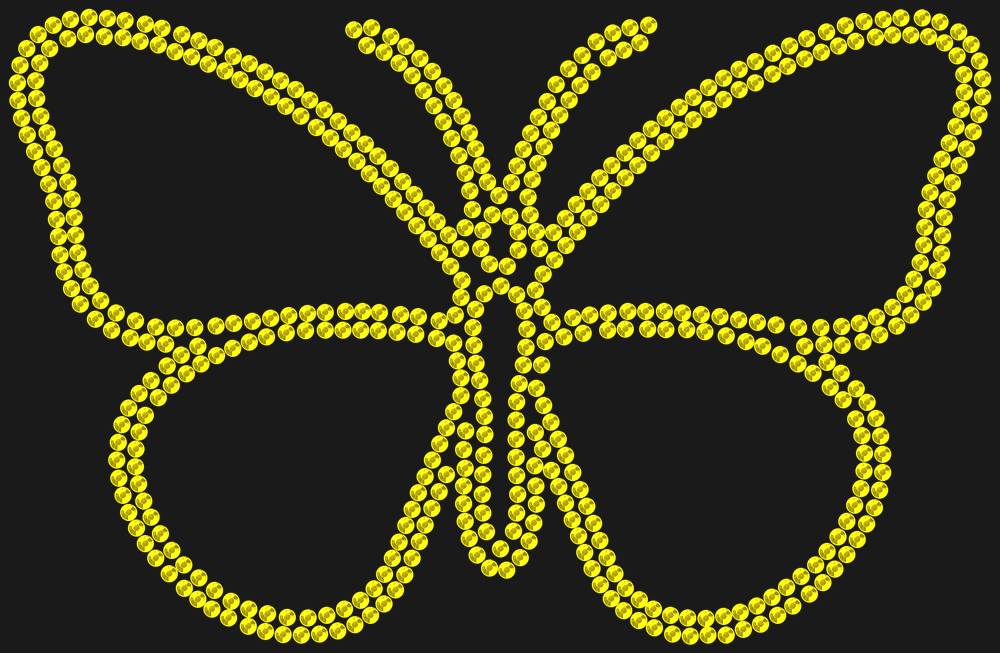 Трафарет Butterfly — RHT_BUTTERFLY1_SS10_CITRINE