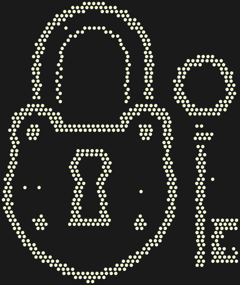 Трафарет Lock and key — RHT_LOCKKEY1_SS6_CRYSTAL_AB