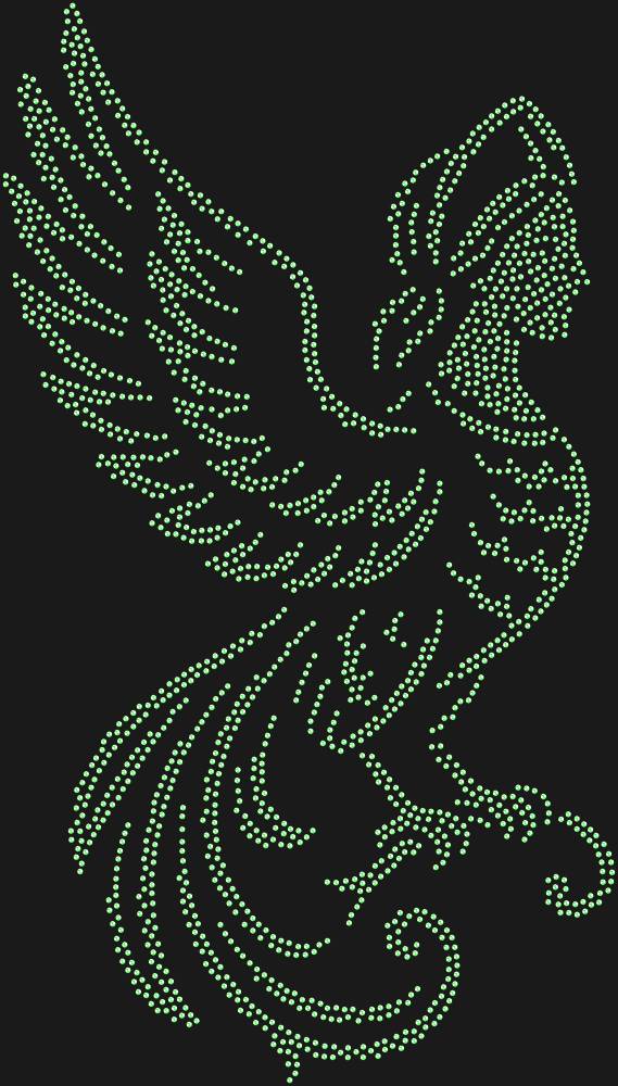 Трафарет Gamayun bird — RHT_GAMAYUN1_SS10_LT_PERIDOT