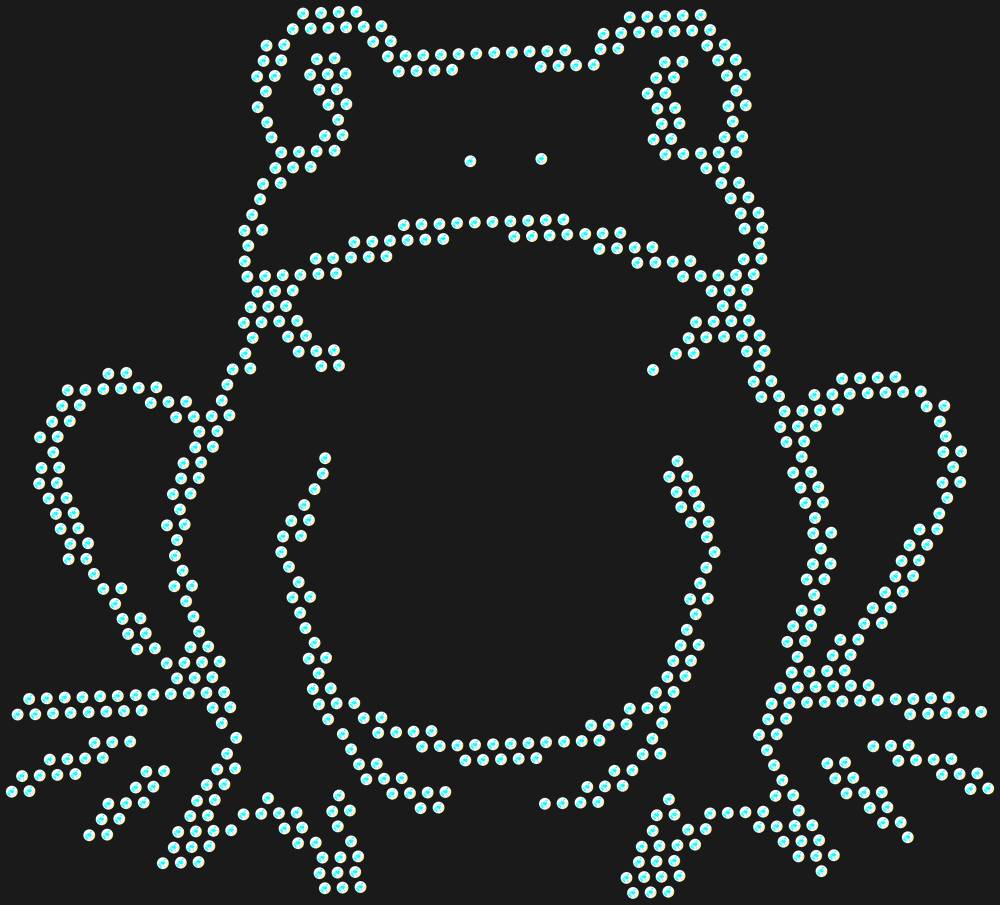 Трафарет Frog — RHT_FROG1_SS12_CRYSTAL_AB_DMC
