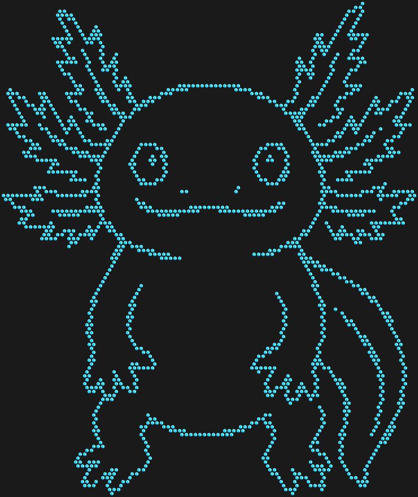 Трафарет Axolotl — RHT_AXOLOTL1_SS10_LT_SAPPHIRE
