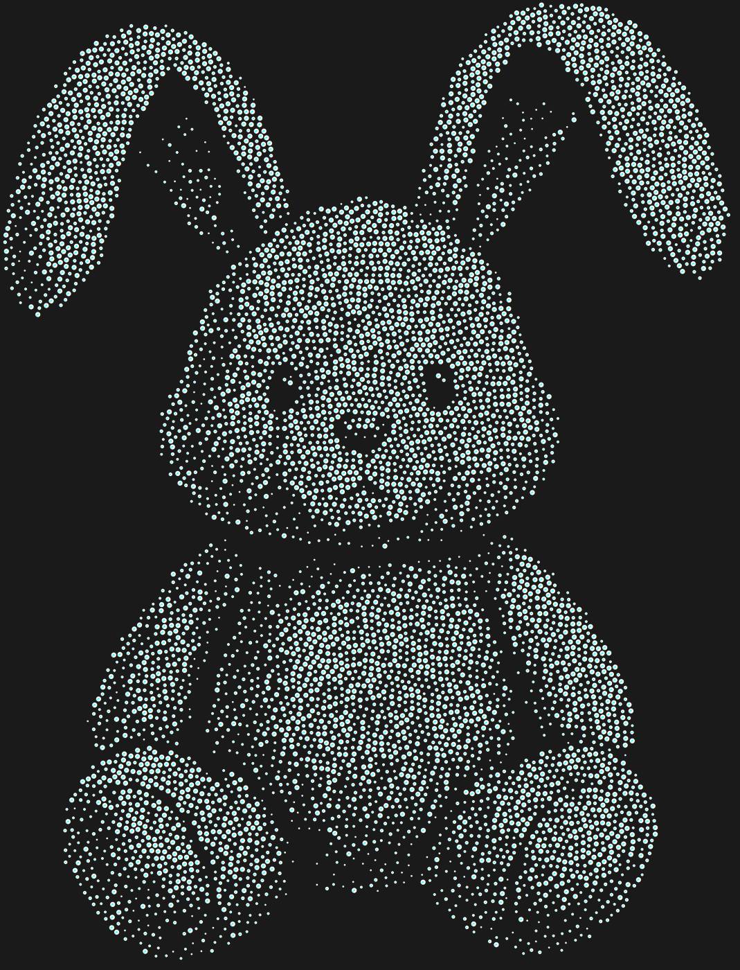 Трафарет Плюшевый зайчонок — BUNNY1