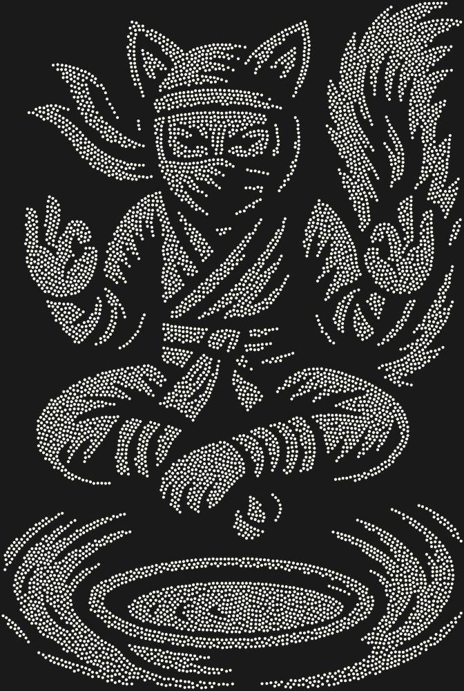Трафарет Кот-ниндзя — RHT_CATNINJA1_SS3_CRYSTAL_AB