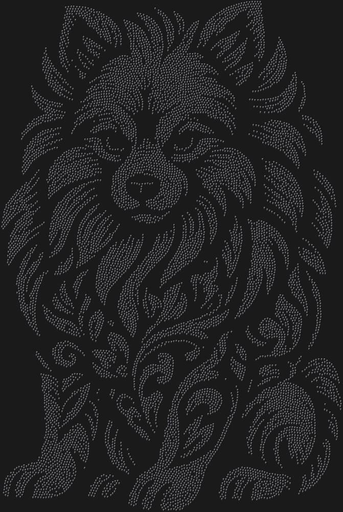 Трафарет Померанский шпиц — RHT_SPITZ1_SS5_JET_BLACK