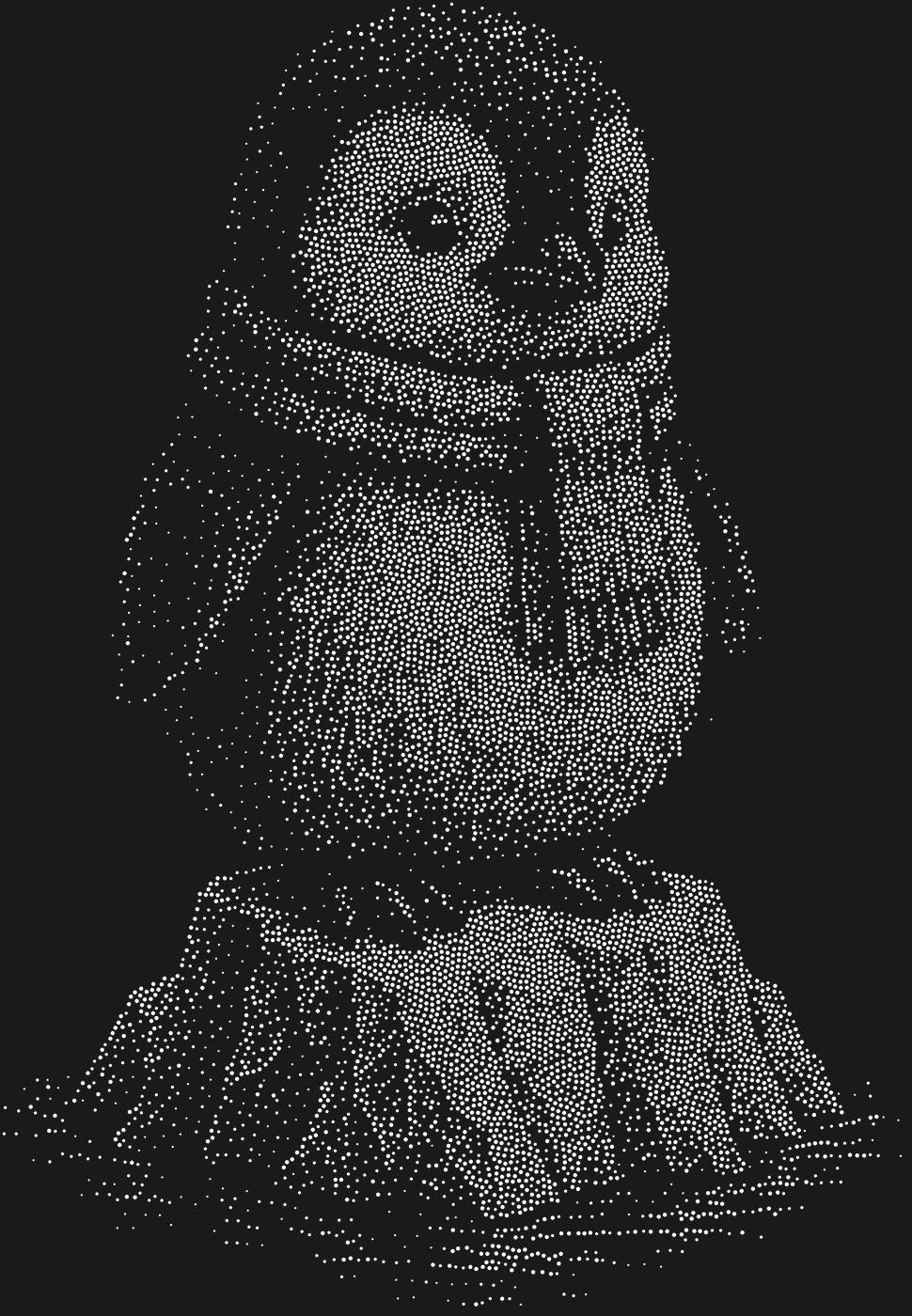 Трафарет Пингвинёнок на айсберге — PENGUINICE1