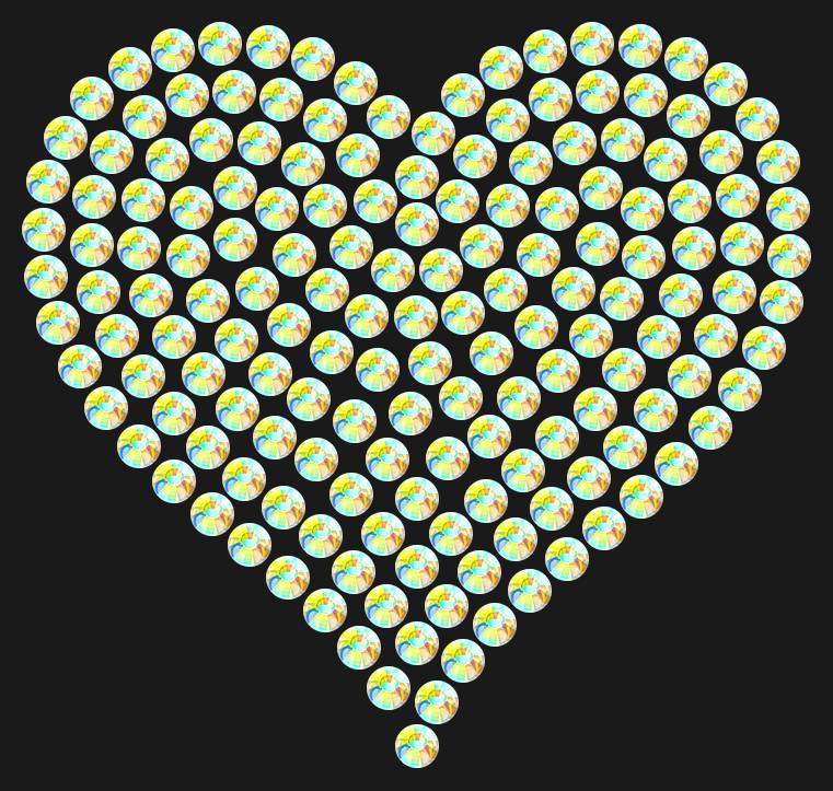 Трафарет Heart average — RHT_HEART2_SS12_CRYSTAL_AB