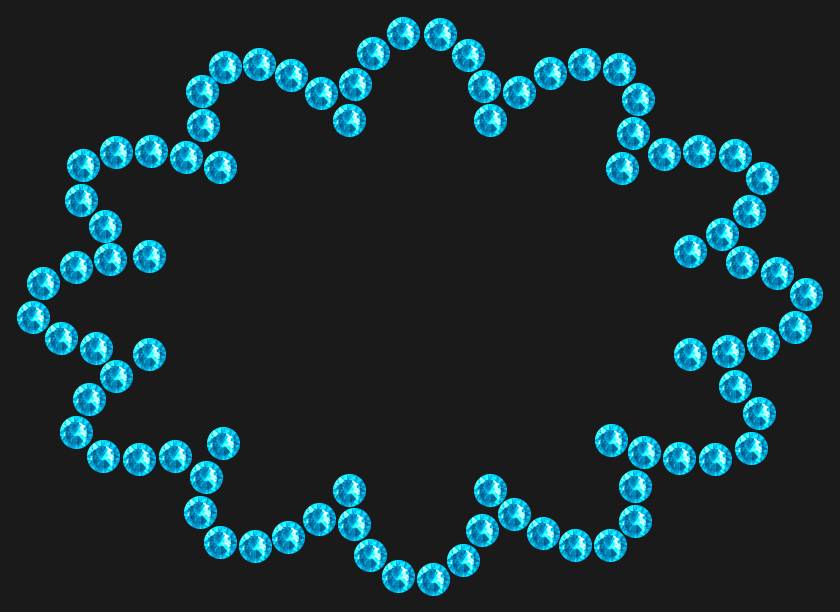 Трафарет Mini cloud — RHT_CLOUD2_SS10_AQUAMARINE
