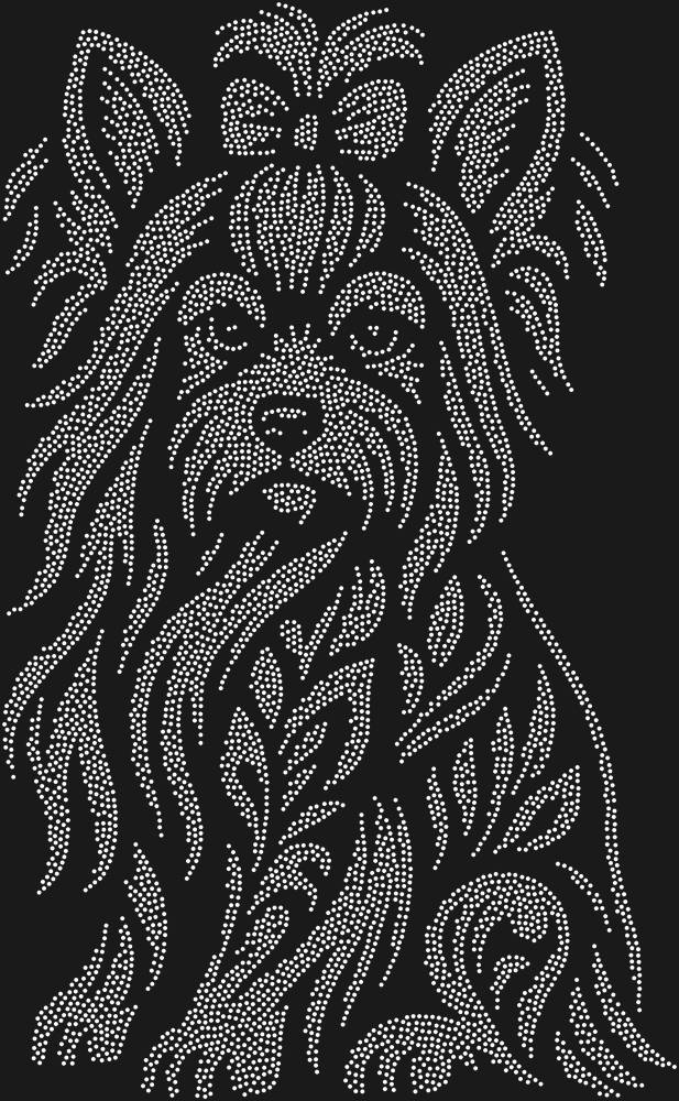 Трафарет Yorkshire Terrier — RHT_YORKSHIRETERRIER1_SS8_CRYSTAL_CLEAR
