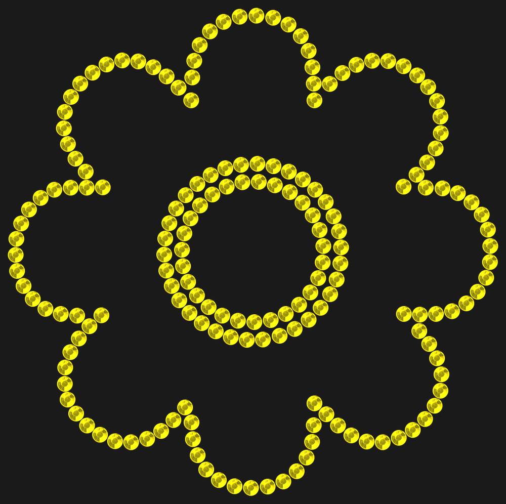 Трафарет Flower — RHT_FLOWER1_SS16_CITRINE