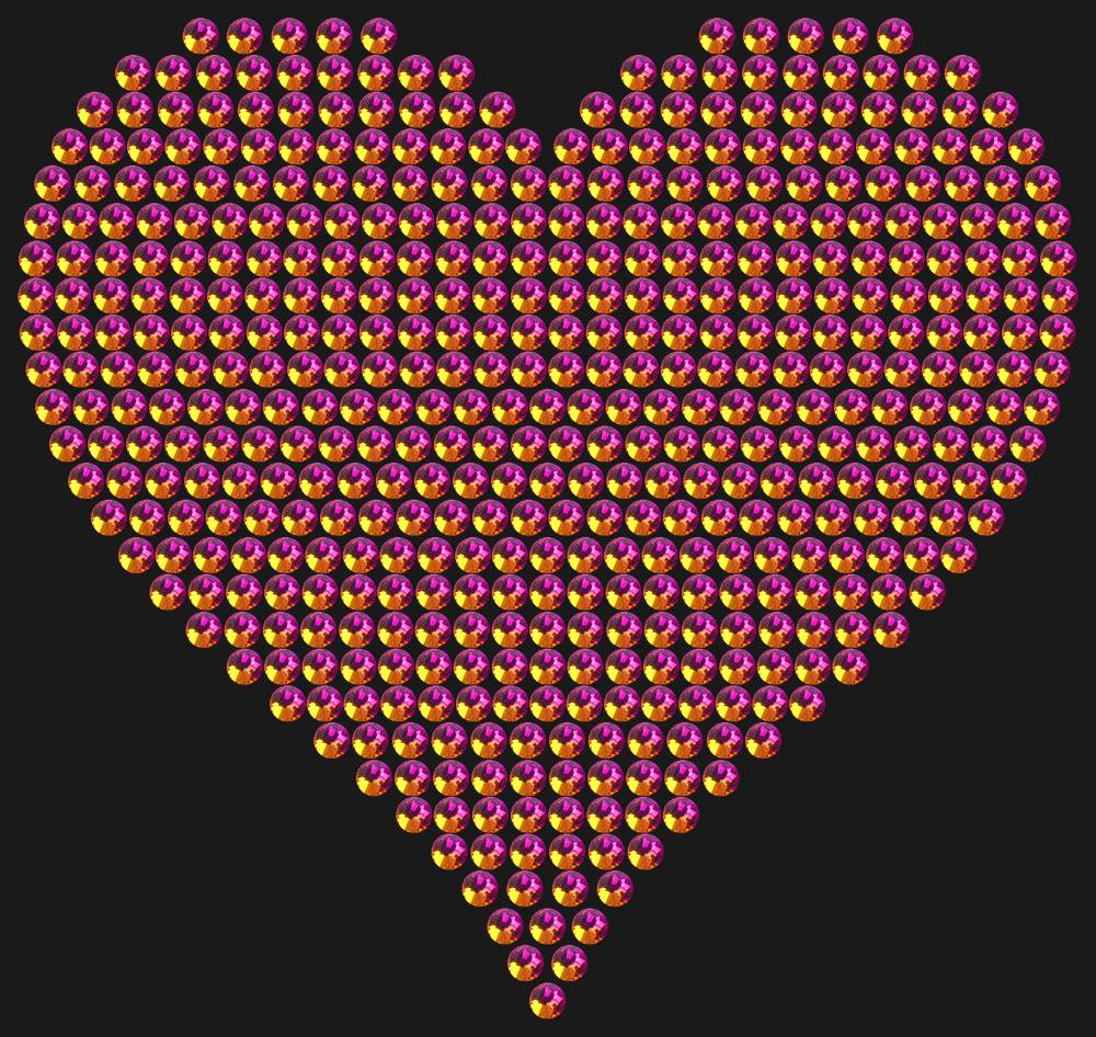 Трафарет A big heart — RHT_HEART4_SS16_RAINBOW