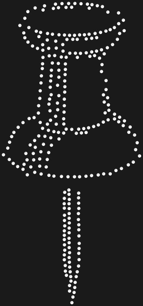 Трафарет Pushpin — RHT_PIN1_SS6_CRYSTAL_CLEAR