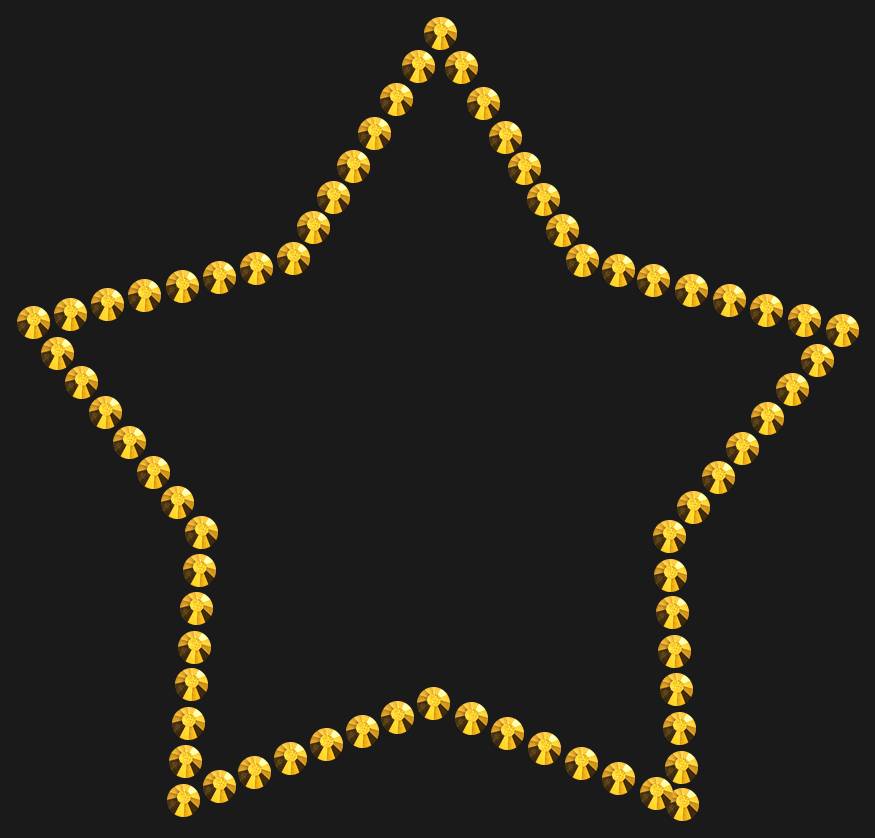 Трафарет Star contour — RHT_STAR1_SS10_GOLD