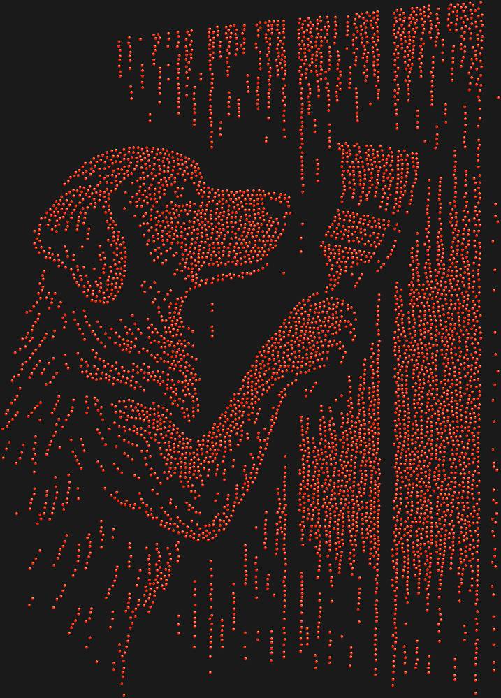 Трафарет Собака красит забор — RHT_DOG7_SS20_LT_SIAM