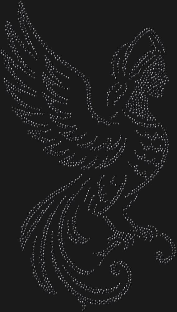 Трафарет Gamayun bird — RHT_GAMAYUN1_SS16_JET_BLACK