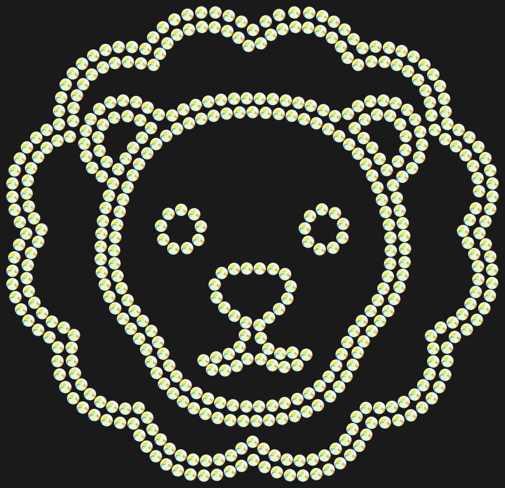 Трафарет Leo — RHT_LION2_SS10_CRYSTAL_AB