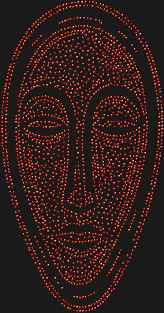 Трафарет African-style mask — RHT_AFRICANMASK1_SS16_LT_SIAM