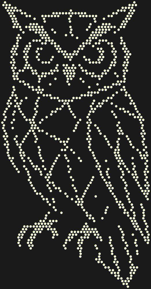 Трафарет Owl low-poly — RHT_OWL1_SS16_CRYSTAL_AB
