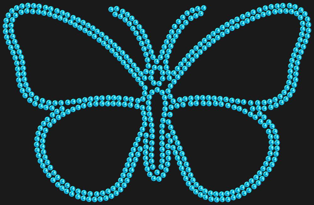 Трафарет Butterfly — RHT_BUTTERFLY1_SS10_AQUAMARINE