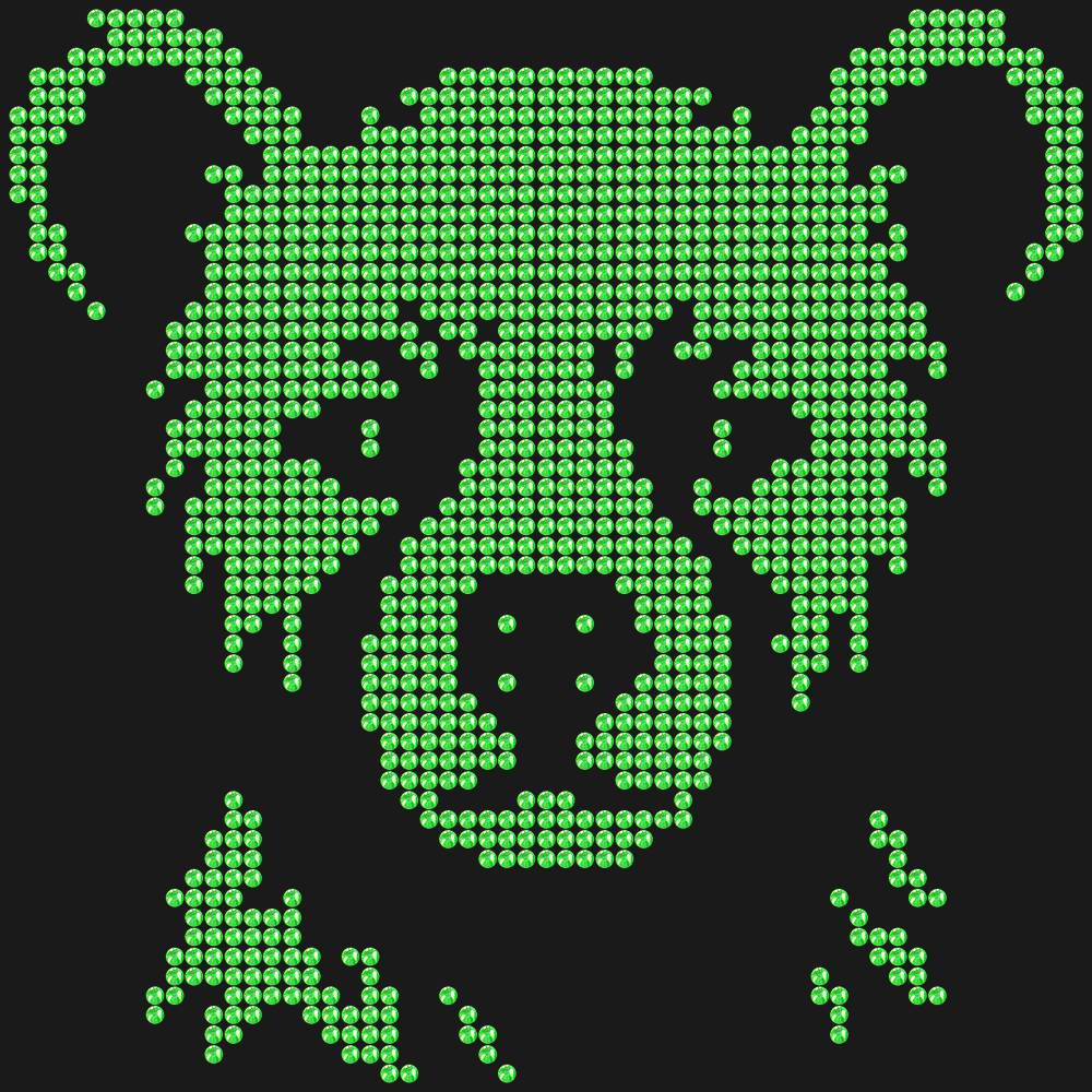 Трафарет Stern bear cub — RHT_LITTLEBEAR1_SS10_LT_PERIDOT