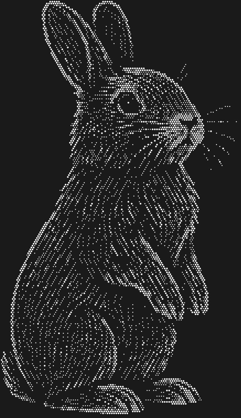 Трафарет Карликовый кролик — RABBIT2