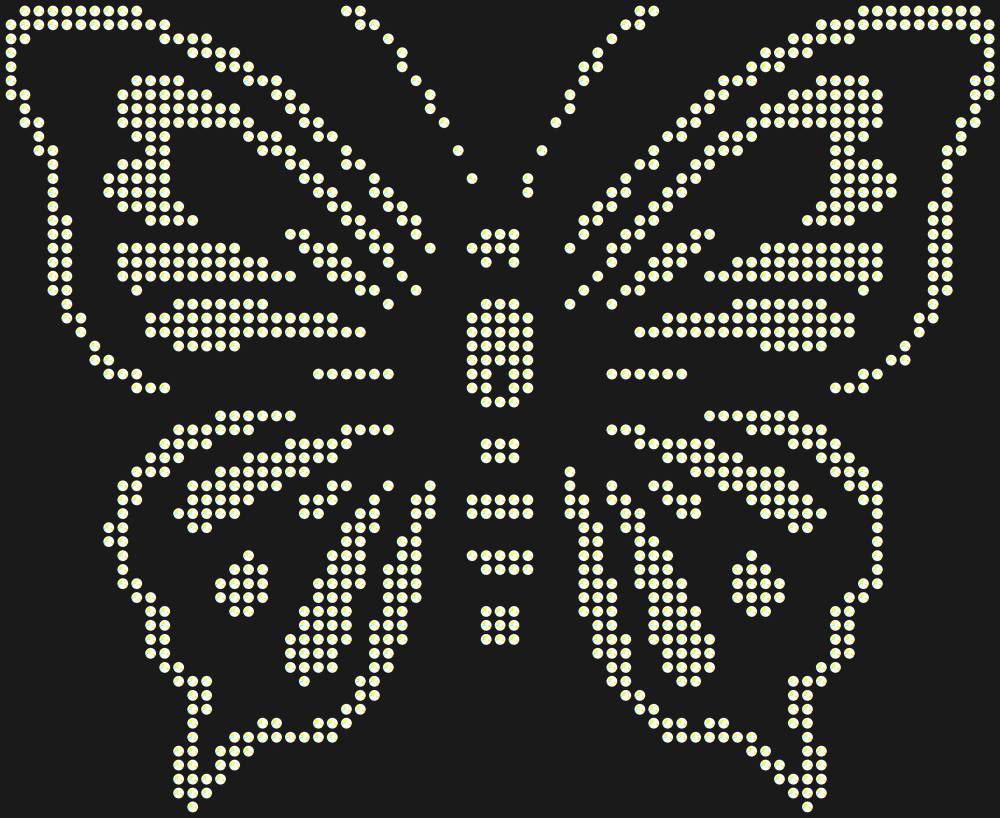 Трафарет Butterfly — RHT_BUTTERFLY2_SS20_CRYSTAL_AB