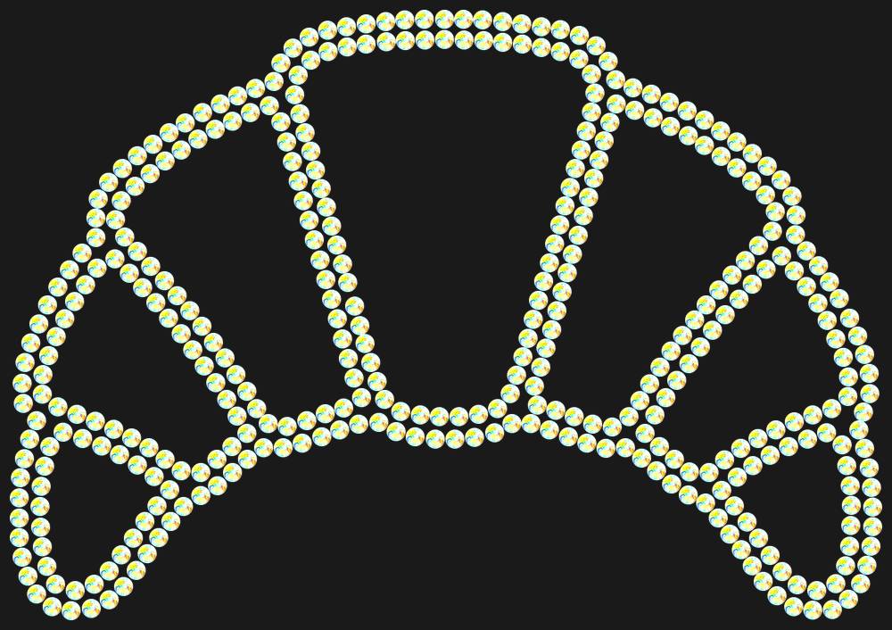 Трафарет Сroissant — RHT_CROISSANT1_SS10_CRYSTAL_AB
