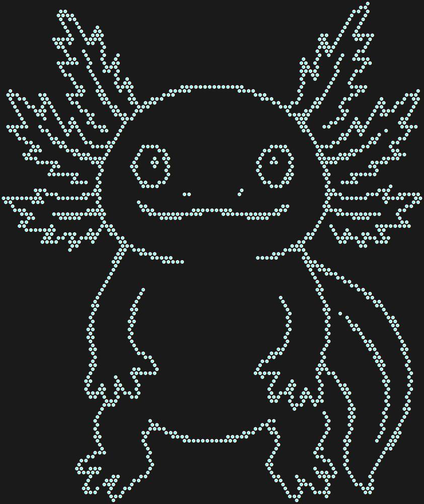 Трафарет Axolotl — RHT_AXOLOTL1_SS12_CRYSTAL_AB_DMC