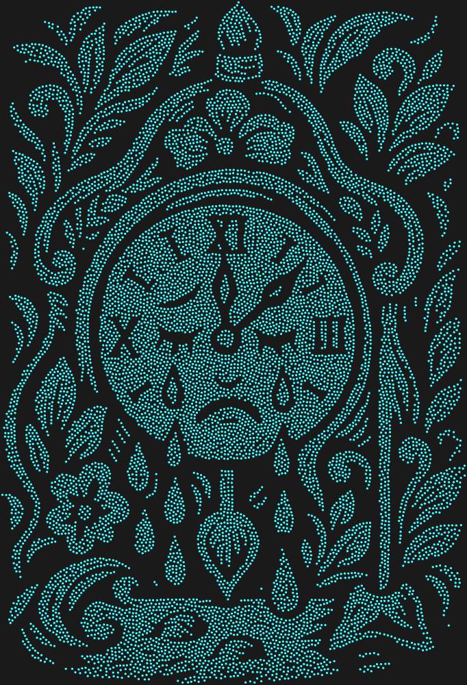 Трафарет Часы которые могли плакать — RHT_CRYINGCLOCK1_SS6_AQUAMARINE