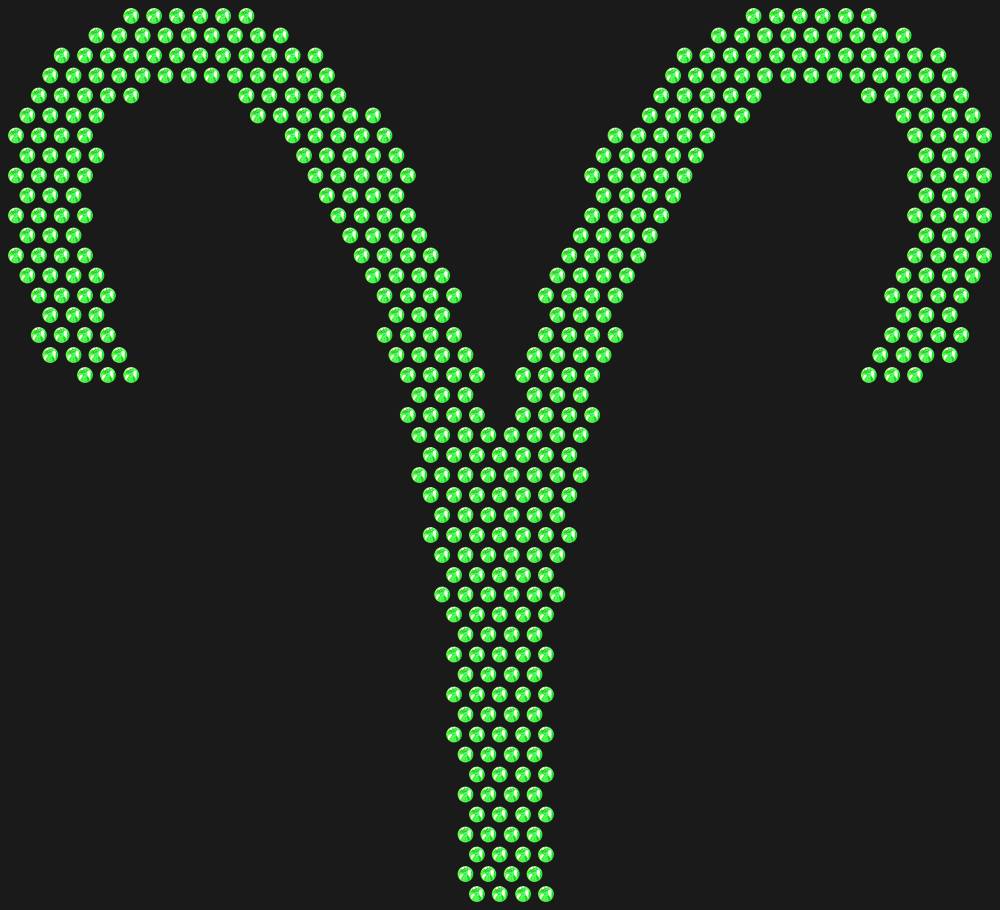 Трафарет Aries (Zodiac sign) — RHT_ZODIACARIES1_SS10_LT_PERIDOT