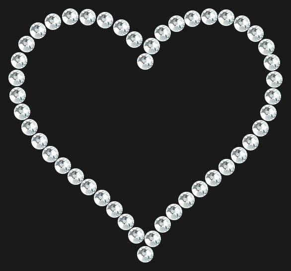 Трафарет Contoured heart — RHT_HEART6_SS10_CRYSTAL_CLEAR