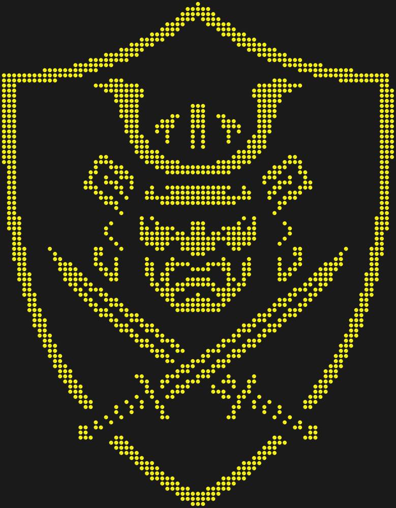 Трафарет Samurai shield — RHT_SAMURAI1_SS16_CITRINE