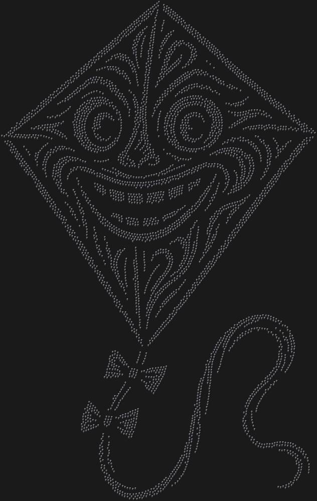 Трафарет Веселый воздушный змей — RHT_KITE1_SS16_JET_BLACK