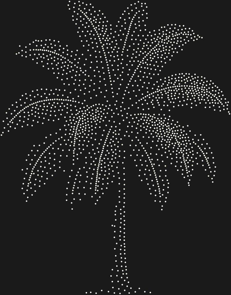 Трафарет Palm tree — RHT_PALM1_SS16_CRYSTAL_AB