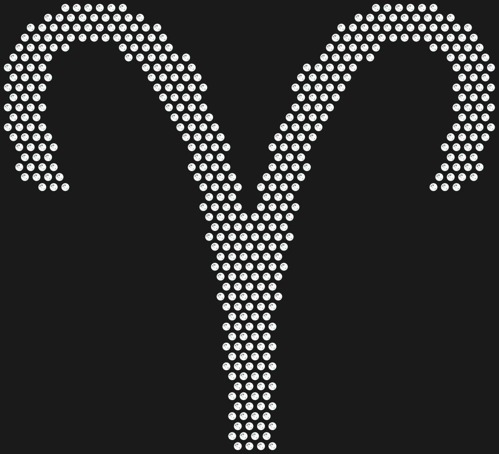 Трафарет Aries (Zodiac sign) — RHT_ZODIACARIES1_SS16_CRYSTAL_CLEAR