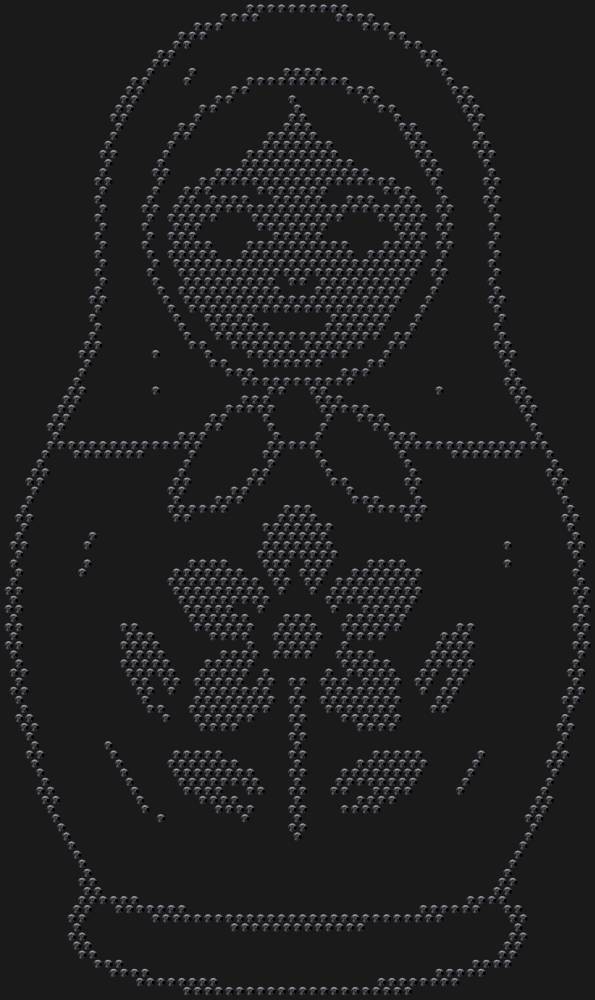 Трафарет Matryoshka doll — RHT_MATRYOSHKA1_SS16_JET_BLACK
