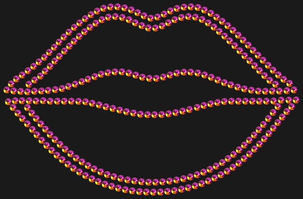 Трафарет Lips — RHT_LIPS1_SS16_RAINBOW