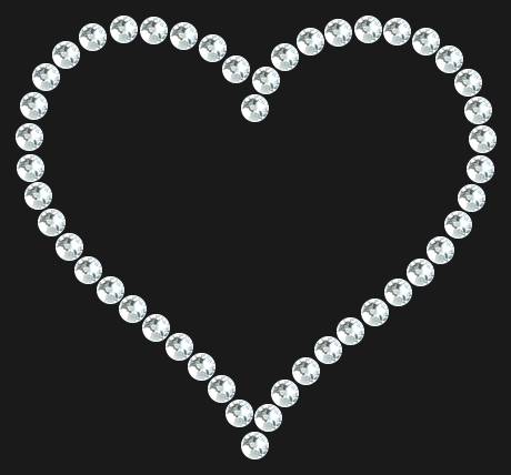 Трафарет Contoured heart — RHT_HEART6_SS6_CRYSTAL_CLEAR