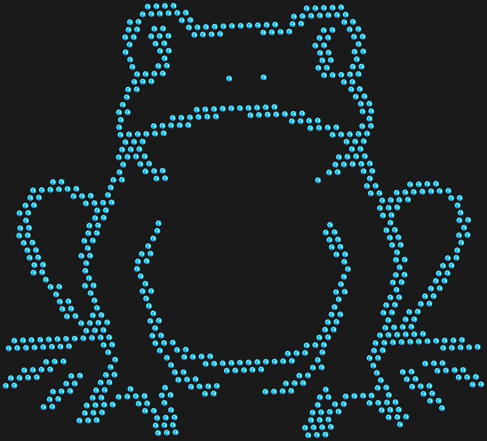 Трафарет Frog — RHT_FROG1_SS10_LT_SAPPHIRE