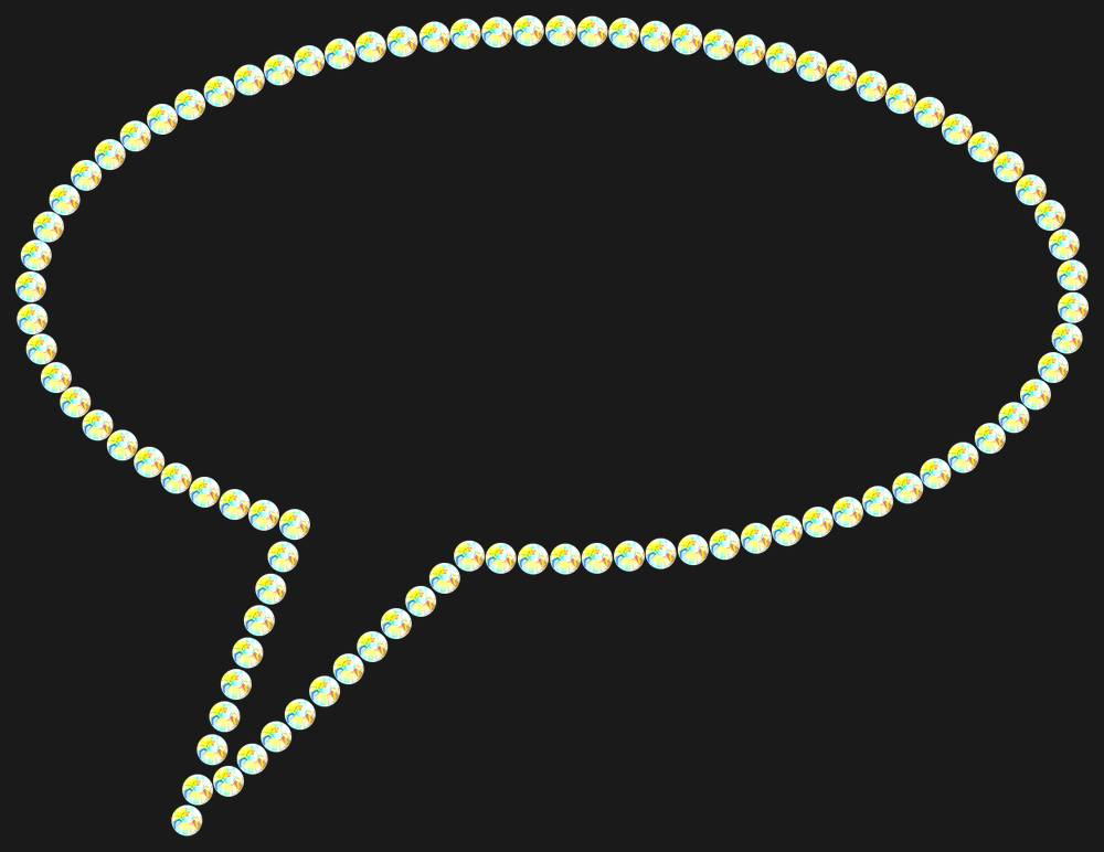Трафарет Speech bubble — RHT_BUBBLE1_SS12_CRYSTAL_AB