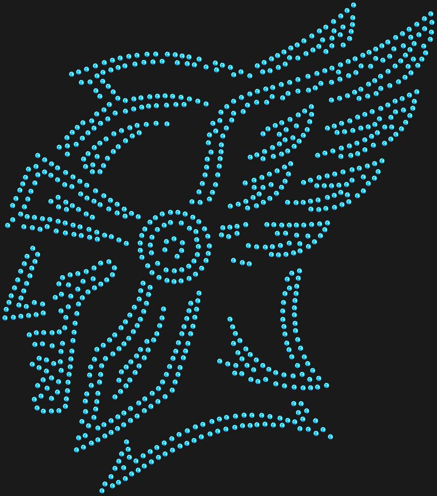 Трафарет Warrior in a winged helmet — RHT_HELMET1_SS16_LT_SAPPHIRE