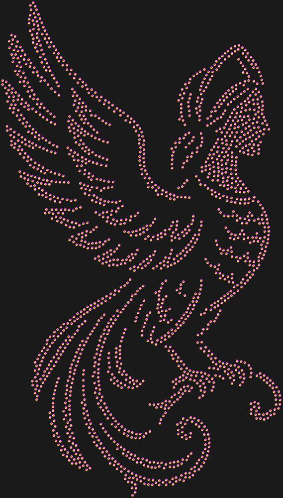 Трафарет Gamayun bird — RHT_GAMAYUN1_SS10_RAINBOW