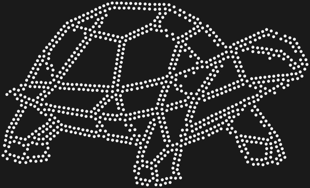 Трафарет Low-poly turtle — RHT_TURTLE2_SS20_CRYSTAL_CLEAR