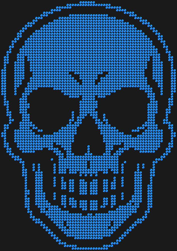 Трафарет Skull — RHT_SKULL1_SS10_SAPPHIRE
