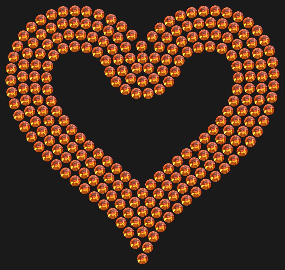 Трафарет Outline heart — RHT_HEART3_SS16_RED_VOLCANO